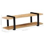 vidaXL Meuble TV 247885 cm Bois de manguier massif