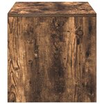 vidaXL Meuble TV Chêne fumé 100x40x40 cm Bois d'ingénierie