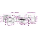 vidaXL Ensemble de canapés d'extérieur 6 pc Blanc et crème