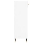 vidaXL Armoire à chaussure Blanc brillant 30x35x105 cm Bois ingénierie