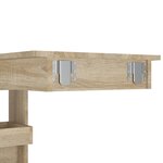 vidaXL Table bar murale Chêne Sonoma 102x45x103 5 cm Bois d'ingénierie