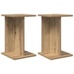 vidaXL Support de Plante 2 pièces Chêne artisanal 25 x 25 5 x 40 5 cm