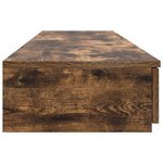 vidaXL Tiroirs de lit Chêne Fumé 140x36 5x16 5 cm Bois d'ingénierie
