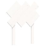 vidaXL Cadre de lit avec tête de lit blanc petit simple bois massif
