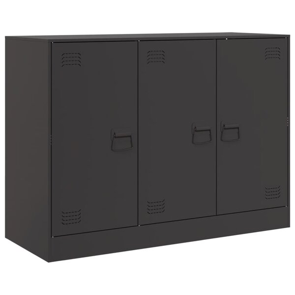 vidaXL Buffet noir 99x39x73 cm acier