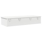 vidaXL Étagère murale et tiroirs blanc 100x37 5x19cm bois d'ingénierie