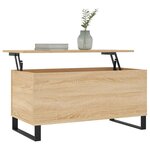vidaXL Table basse Chêne sonoma 90x44 5x45 cm Bois d'ingénierie