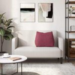 vidaXL Coussin de Dos Bordeaux 60 x 20 x 50 cm tissu