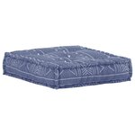 vidaXL Pouf modulaire Indigo Tissu