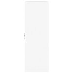 vidaXL Étagère murale 8 compartiments Blanc brillant