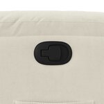 vidaXL Fauteuil inclinable Crème Velours