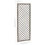 vidaXL Treillis de jardin 6 Pièces 30x120 cm Saule