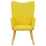 vidaXL Chaise de relaxation Jaune moutarde Tissu