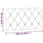 vidaXL Coussin de tête de lit gris foncé 100 cm velours