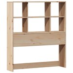 vidaXL Lit bibliothèque sans matelas 90x200 cm bois de pin massif