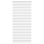 vidaXL Store zèbre blanc 105x230 cm largeur du tissu 100 9cm polyester