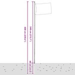 vidaXL Drapeau des Pays-Bas et mât 6 08 m Aluminium