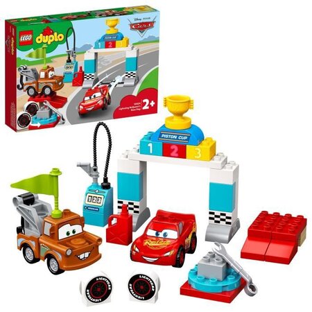 Lego 10924 duplo cars le jour de course de flash mcqueen disney pixar avec  voitures jouet pour enfants de 2 ans et plus - La Poste