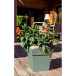 Pot de fleur carré - 32 x 32 x 32 cm - 22 L - Vert laurier