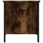 vidaXL Meuble TV chêne fumé 100x40x45 cm bois d'ingénierie