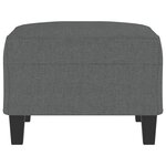 vidaXL Repose-pied Gris foncé 70x55x41 cm Tissu