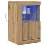 vidaXL Meuble d'appoint 2 Pièces chêne artisanal 41 x 37 x 67 cm