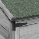 vidaXL Abri de jardin Gris 106 5 x 56 x 113 5 cm Bois de Sapin Massif