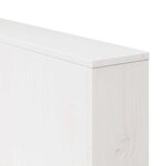 vidaXL Canapé de jardin Blanc 134 x 60 x 62 cm Bois massif en pin