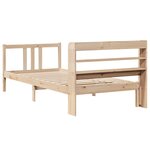 vidaXL Cadre de lit avec tête de lit sans matelas 90x190 cm