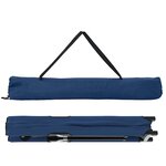 vidaXL Lit de camping pliant 2 Pièces Bleu 206 x 76 x 74 cm Tissu Oxford