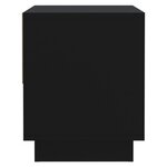 vidaXL Table de chevet Noir 45x34x44 cm Aggloméré