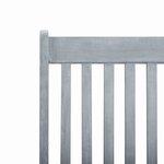 vidaXL Chaise longue d'extérieur avec repose-pied Délavage gris Acacia
