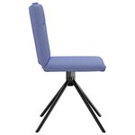 vidaXL Chaises à manger lot de 4 bleu jean tissu