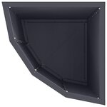 vidaXL Jardinière d'Angle Anthracite 30 x 30 x 50 cm Acier