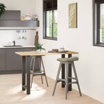 vidaXL Pieds de table de bar Anthracite 2 pièces 40 x (90-91) cm Acier
