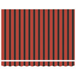 vidaXL Auvent Rétractable Orange et Noir 350 x 250 cm
