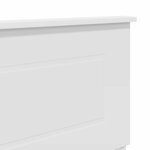 vidaXL Tête de lit Blanc 120 cm Bois d'ingénierie