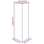 vidaXL Jardinière triangulaire 30x26x75 cm acier galvanisé