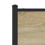 vidaXL Cadre de lit en métal sans matelas chêne sonoma 160x200 cm