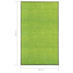 Vidaxl paillasson lavable vert 90x150 cm