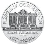 Pièce de monnaie 1,50 euro Autriche 2021 1 once argent – Philharmonique (édition de Noël)