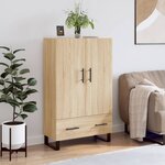 vidaXL Buffet haut chêne sonoma 69 5x31x115 cm bois d'ingénierie