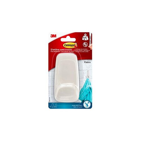 3M Command Crochet pour salle de bain design, blanc - La Poste