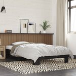 vidaXL Cadre de lit sans matelas noir 90x190 cm