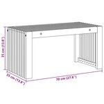vidaXL Table basse Marron 70 x 35 x 35 cm Bois d'acacia massif