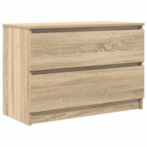 vidaXL Meuble TV chêne sonoma 80x35x54 cm bois d'ingénierie