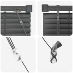 vidaXL Store Vénitien Réglable Gris Argenté 213 x 70 cm PVC