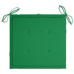 vidaXL Chaises de jardin empilables avec coussins lot de 6 Teck solide