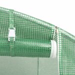 vidaXL Serre avec cadre en acier vert 96 m² 24x4x2 m