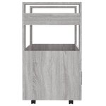 vidaXL Chariot de cuisine Sonoma gris 60x45x80 cm Bois d'ingénierie